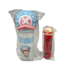 굿즈 정리해 총 2점 세트 모스버거 ONE PIECE 콜라보레이션 쵸퍼 모자 병 고무 고무의 손 스낵토구