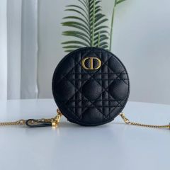 極美品【DIOR】カロ ダブルポーチ 2way ショルダーバッグ 黒 ギャラ 