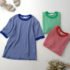 BEAMS BOY × Healthknit ビームスボーイ ヘルスニット 3着セット ワッフルボーダーTシャツ /26Nのサムネイル