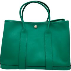 1回使用のみ HERMÈS ガーデンパーティ30 ミントB刻印 安心鑑定対応