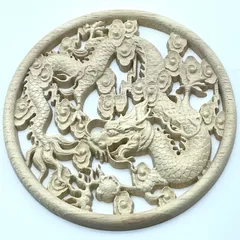 ✡*️様 木製龍彫 3点まとめて 目描き 金粉仕上げ/竜彫刻 /ドラゴン 欄間 2026年最新】木彫りの龍の人気アイテム - メルカリ