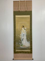 仏画 掛軸 阿弥陀三尊来迎図 仏教美術 - メルカリ