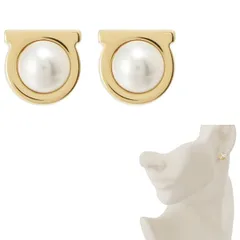 Ferragamo ピアス GANCINI PEARL 696454 760121のサムネイル