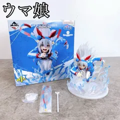 H-1566 BANDAI SPIRITS 一番くじ ウマ娘 シンデレラグレイ B賞 タマモクロス 白い稲妻 フィギュア 1/7 Gracemaster ホワイト×ブルー 美品 完成品 コレクション