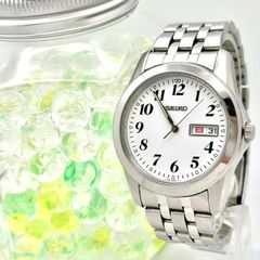 美品・ソーラー】SEIKO セイコー V158-0AW0 ホワイト文字盤 - メルカリ