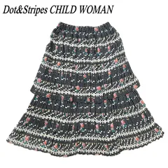 Dot&Stripes CHILD WOMAN チャイルドウーマン 花柄ティアードプリーツスカート F マルチカラーのサムネイル