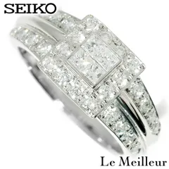 【新品仕上済】 SEIKO ダイヤモンド 0.75ct プラチナ Pt900 リング 12号 レディース 返品OKのサムネイル