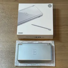 6-015【液晶美品】ニンテンドーDS LITE グロス・シルバー 箱付き 完動品