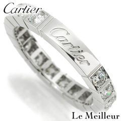 【新品仕上済】 Cartier ラニエール ダイヤモンド ホワイトゴールド K18WG リング 9.5号 レディース 返品OK