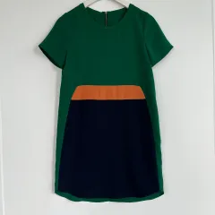 ベネトン カラーブロック グリーン 半袖 夏 ONE PIECEのサムネイル