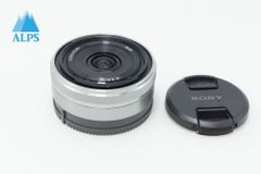 美品 SONY ソニー E 16mm F2.8 SEL16F28 シルバー Eマウント APS-C 単