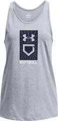 アンダーアーマー レディース トップス タンクトップ Under Armour Womensoftball Home Plate Tank Top SteelNavy ネイビーのサムネイル
