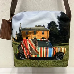 4390　Paul Smith　ポールスミス　ショルダーバッグ　キャンバス　レザー　車　CAR　家　写真　プリント　レディース　メンズ　ユニセックス　シンプル　カジュアル　きれいめのサムネイル