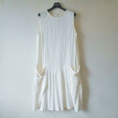 美品✨2024年 t.b センソユニコ シルク混 ノースリーブワンピース 日本 