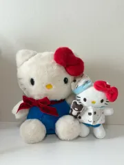 新品 ニューレトロ 中型ハローキティ ぬいぐるみ パジャマ姿ハローキティ まとめ セット 出品
