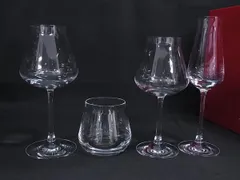 ■新品同様■ Baccarat バカラ マイ シャトーバカラ ワイングラス シャンパングラス ロックグラス コップ 4客セット クリア BM8747のサムネイル