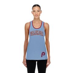 뉴엘라 여성 탑스 탱크탑 New Era Womens Philadelphia Phillies Blue Game Day Tank Top NoColor 블루