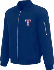 JH デザイン メンズ アウター ジャケット・ブルゾン JH Design Mens Texas Rangers Royal Bomber Jacket NoColor