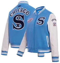 プロスタンダード レディース アウター ジャケット・ブルゾン Pro Standard Womens Chicago White Sox Retro Varsity Jacket Blue ブルーのサムネイル