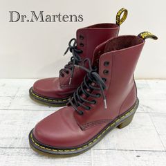 Dr. Martens 8ホールブーツ バーガンディ - メルカリ