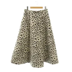 トッカ TOCCA 25AW MOONLIT FLOWER ムーンライトフラワースカート フレア マキシ ロング 花柄 4 アイボリー 黒 ブラック SKTOGW0300 /BBのサムネイル