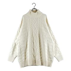 【美品】 REPRESENT / リプレゼント | ハイネック ケーブル ニット | M | ホワイト | メンズ