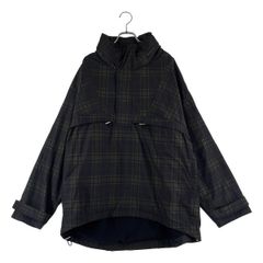 【美品】 REPRESENT / リプレゼント | Anorak チェック アノラック フリースジャケット | M | ブラック/カーキ | メンズ