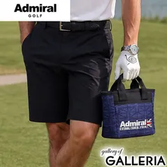 アドミラルゴルフ カートバッグ ゴルフ メンズ レディース ラウンドバッグ ブランド Admiral GOLF トートバッグ カート トート 小さめ ファスナー付き ロゴ A5 UJモノグラム ラウンドバッグモノグラム ADMZ6AT6 ネイビーのサムネイル