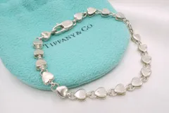 ティファニー 希少 パフハート ブレスレット 7.3g アクセサリー SV925 銀 シルバー TIFFANY&Co. 6699jのサムネイル