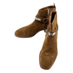 【美品】 REPRESENT / リプレゼント | STRAPPED CHELSEA BOOT スエード ストラップ サイドジップブーツ | 44 | ブラウン | メンズ