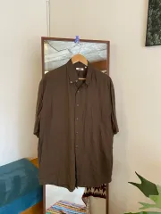 ユニクロ ルメール 半袖 シャツ ブラウン