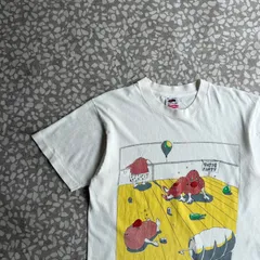 [ Archive アーカイブ Y2K ] FRUIT / 90’s usa製 Design T-shirt size M フルーツボディ　90年代アメリカ製　シングルステッチTシャツ　スパム　ポテト ユニセックス　芋　ポテトチップスのサムネイル