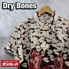 Dry Bones ドライボーンズ 和柄 アロハシャツ ハワイアンシャツ 半袖 龍 雲のサムネイル