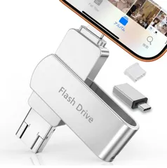 ★512GB【2026大容量モデル・アプリ不要】4in1 Phone対応 USBメモリ スマホ/PC タイプc搭載 USB3.0 高速転送 phone写真保存 usb スマホ 写真データ 保存 容量不足解消 データバックアップ 外付けストレージのサムネイル