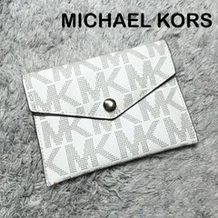 【美品】MICHAEL KORS マイケルコース パスポートケース シグネチャー ホワイトのサムネイル