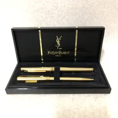 D388 Yves Saint Laurent イヴサンローラン 万年筆 ボールペン ゴールド 264719719のサムネイル
