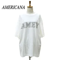 【タグ付】AMERICANA アメリカーナ AMEYロゴ 半袖Tシャツ WHT/ホワイトのサムネイル