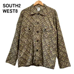 【美品】SOUTH2 WEST8 総柄 アーミーシャツ ブラウン S（M相当） / S2W8 Patterned Army Shirt Brownのサムネイル
