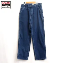 DEADSTOCK 00s Carhartt フラッシャー付き デニム ペインターパンツ メンズ 表記32×32サイズのサムネイル