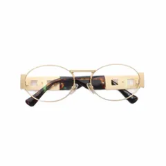 ヴェルサーチ ヴェルサーチェ VERSACE 眼鏡 メガネ サングラス メタルフレーム ゴールドカラー ラウンドフレーム 装飾付きテンプル /RI ■OS ■GY11のサムネイル