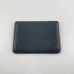 LOUIS VUITTON(ルイヴィトン)　エピ ポルト　2カルト　ヴェルティカル　二つ折り　パスケース　カードケース　M63202　ブラック