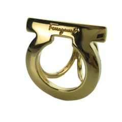 サルヴァトーレフェラガモ Salvatore Ferragamo スカーフリング アクセサリー ロゴ ゴールドカラー ■GY11 /MQのサムネイル