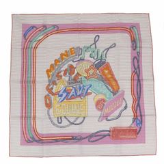エルメス HERMES スカーフ カレ 70 シルク100％ Chevaloscope Neon