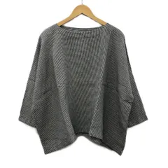 ARTS&SCIENCE(アーツアンドサイエンス) チュニック サイズ1 S レディース美品  - 黒×白 クルーネック/半袖/麻/シルク/千鳥格子柄のサムネイル