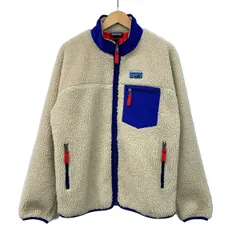 Patagonia(パタゴニア) ブルゾン サイズL メンズ - アイボリー×ブルー×マルチ 長袖/冬のサムネイル