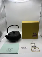 【未使用品】盛岡南部鉄器 岩鋳 鉄瓶　5型格子アラレのサムネイル