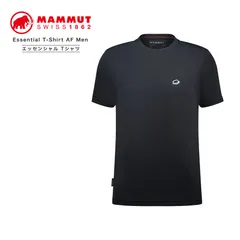 【新品・未使用】 tシャツ エッセンシャル アジアンフィット 半袖 オシャレ おしゃれ 大きい 大きいサイズ ドライ 速乾 ロゴ プリント かっこいい スポーツ MAMMUT マムート 00253(black) ブラック 黒 1017-05080-MRのサムネイル