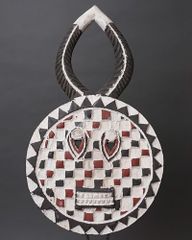 コートジボワール バウレ族 プレプレ 仮面 木彫り アフリカ民芸 アフリカ コートジボワール バウレ族 ゴリ プレプレ マスク No.544