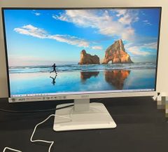 美品】CUNPU ディスプレイ PCモニター 27インチ 4K 本体 ホワイト
