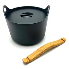 【楠本質店/元住吉】イッタラ　iittala　サルパネヴァ　Sarpaneva　キャセロール　3L　鍋　キッチン用品　ほうろう　鋳鉄　オーク材のサムネイル